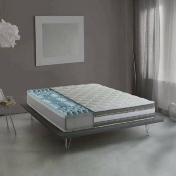 Colchón Individual Odessa - Memory Foam y Gel Waterfoam, 90x190 cm, Hipoalergénico y Antiácaros, 100% Made in Italy