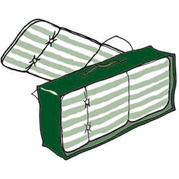 Funda Protectora para Colchonetas y Esterillas 37x128x57 cm, Densidad 100g/m², Color Verde
