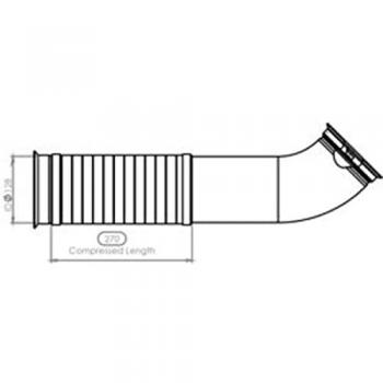 Tubo de escape DINEX 21556, tipo posterior, compatible con vehículos específicos, fabricado en acero inoxidable, diseño optimizado para mejorar el flujo de gases, resistencia a la corrosión y durabilidad prolongada