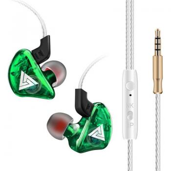Auriculares internos QKZ CK5 estéreo deportivos con cancelación de ruido y música