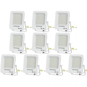 Conjunto de 10 Proyectores LED 50W Impermeables IP65 4500lm Luz Diurna 6000K