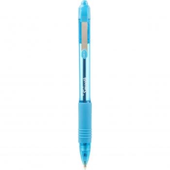 Z-grip suave suplantado cebra pluma - azul claro