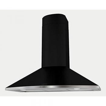 Mepamsa Tender H 70 V2 Campana aspirante de fundición, decorativa, de pared, color negro, 28 W, 3 Velocidades