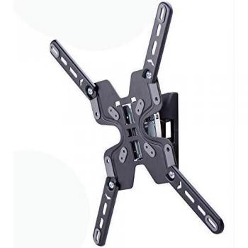 AmazonBasics - Soporte de pared basculante y giratorio, para televisión, de 58,4 a 139,7 cm