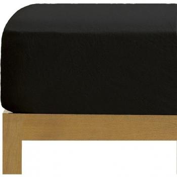 Sábana bajera Boheme 100% algodón 144 hilos negro
