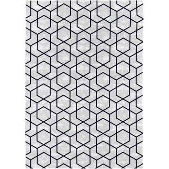 RUGS&RUGS - Alfombra decorativa Axel de algodón gris, 80x150 cm / 120x170 cm