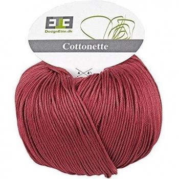 Ovillo de lana Designette 100% algodón egipcio mercerizado;10ply;220 m/25g. 100% algodón egipcio mercerizado;10ply;205 m/100 G;Lavable a máquina a 60 grados, 1 unidades de, 975 Cottonette Old rosa polvoso