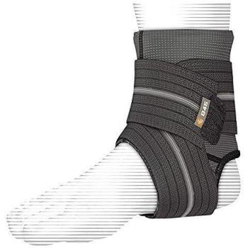 Shock Doctor 845 Tobillera con Faja de Compresión, Unisex adulto, Negro/Gris, M