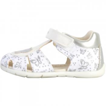 Sandalias Niña Geox Modelo B Elthan C Blancas/Silber