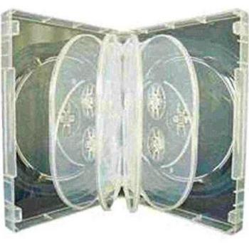 10 x CD DVD/Blu Ray 36 mm, Transparente DVD 10 Way Funda para discos de 10, diseño de dragón Trading Branded