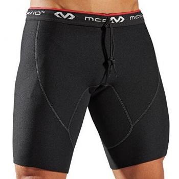 McDavid Men's Black Neoprene Adjustable Drawstring Short Leggings 2XL