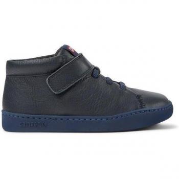 Camper Peu Touring Blue Leather Kids Sneakers Size 28