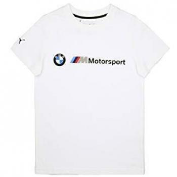 Puma BMW MMS Kids Logo tee Camiseta, Unisex niños, White, 128
