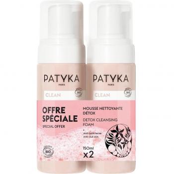 Patyka - Dúo de Espumas Limpiadoras Detoxificantes Mousse Nettoyante Detox 2x150ml