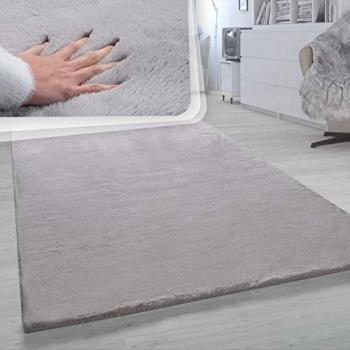 Alfombra Salón Pelo Largo Shaggy Piel Sintética Suave 120x160 cm - Paco Home