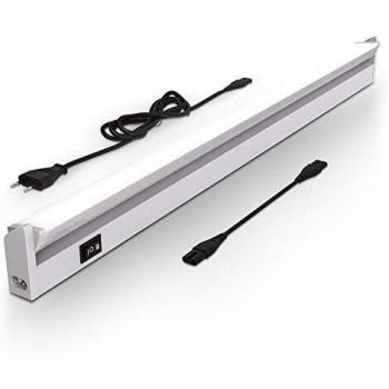 Lámpara LED Bajo Armario B.K. Licht Gina, 8W, Luz Ajustable CCT (2700K/4000K), Plata, Larga 54.7 cm, Orientable, Interruttore On/