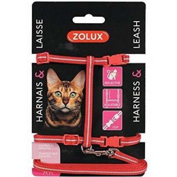 Arnés y Correa para Gato Rojo Zolux 1,2m