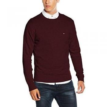 Tommy Hilfiger Pima Ctn Cashmere C-NK CF, Suéter para Hombre, Violett