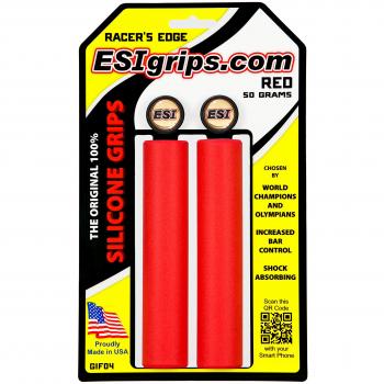 Puños de Bicicleta ESI Racer's Edge en Rojo