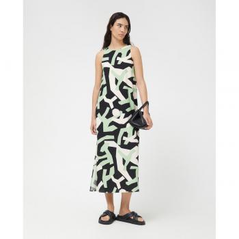Vestido Largo Estampado sin Mangas de Compañía Fantástica con Diseño Exclusivo