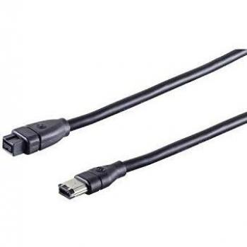 Cable FireWire IEEE 1394B de 5m con conector de 9 pines a 6 pines, máxima conectividad