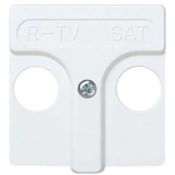 Toma R-TV + Sat Intermedia Blanco Serie 27 - Simon