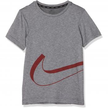Nike Joven Breathe Espesor Dry GFX Top, otoño/Invierno, Niños, Color Dark Grey/Wolf Grey, tamaño Extra-Large