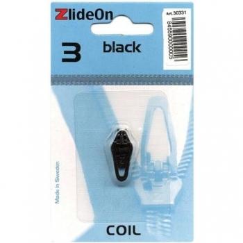 Zlide - Bobina de Repuesto para Cremallera 3, Color Negro