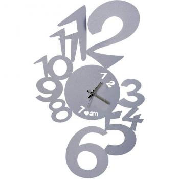 Arti & mestieri M230108 - Reloj orologio Lupin parete Grigio Aluminio