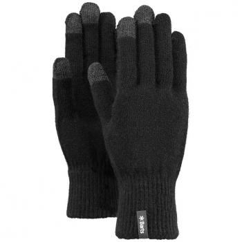 Guantes Táctiles de Punto Fino Barts para Hombre - Negro - Talla S/M