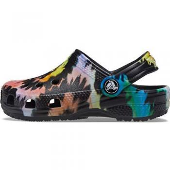 Crocs Classic Tie Dye Clog K, Black/Black, 28/29 EU