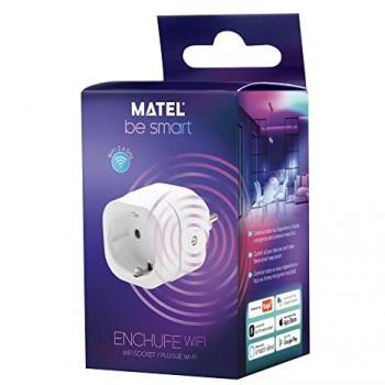 Enchufe Inteligente Wifi Matel 16A 230V con Control de Consumo de Energía