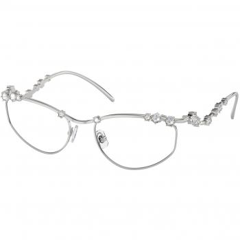 Swarovski SK1015 4001 Women's Silver Eyeglasses 55mm - Blue Light Block Available