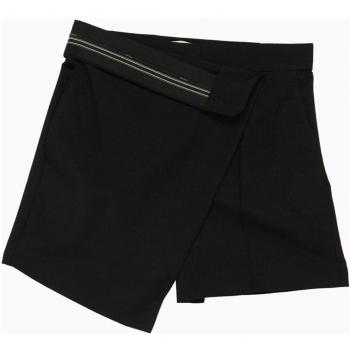Fendi Women's High-Waisted Tailored Wool Shorts in Black | Size 40 | FR6543S9A Color F0GME