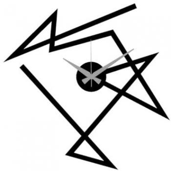 Reloj de Pared Geométrico 52 - Metal Negro - 40x0,15x40 cm