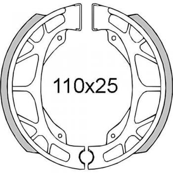 Zapata de Freno Ferodo FSB704A para Scooter Aprilia 50 Amico 1990-1998, Dimensiones: Ø110x25mm