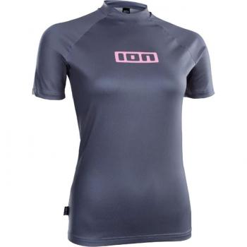 Camiseta Rashguard de Manga Corta Promo Anti-UV Color Azul Acero