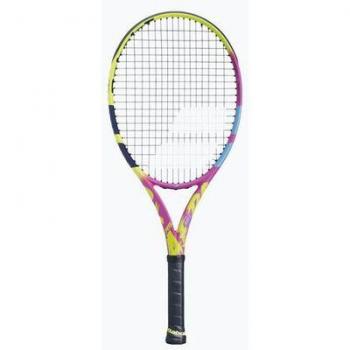 Babolat Pure Drive Junior 25 Girl - Raqueta de tenis para niñas, longitud de 25 pulgadas, peso ligero, diseño en colores azul marino, rosa y blanco, ideal para jóvenes tenistas principiantes
