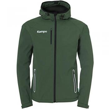 Kempa Chaqueta Soft Shell X para Hombre, Verde Oscuro, Medium