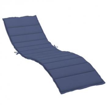 Cojín para tumbona de tela Oxford azul marino vidaXL
