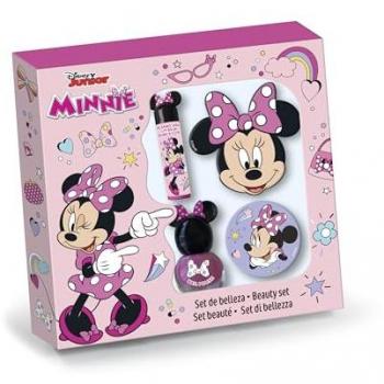 Set de Belleza Infantil Disney Minnie con Espejo, Bálsamo Labial, Esmalte de Uñas y Lima
