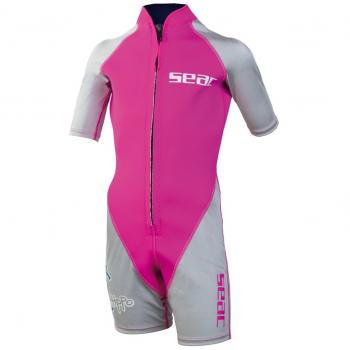 Seac Hippo Traje Corto, Infantil, Rose/Gris, 13 Años
