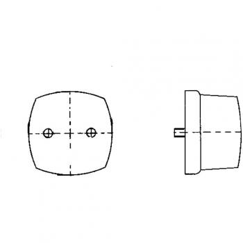 Luz de posición HELLA 2PF 996 112-031 - Halógena - 12V - Montaje