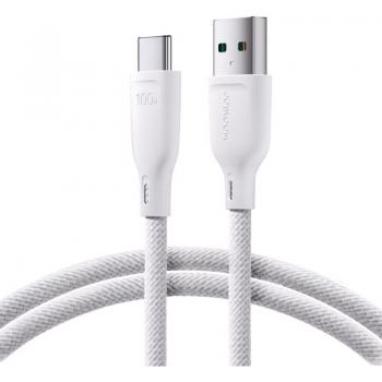 Cable USB-A a USB-C 100W, transferencia rápida, serie multicolor, 1m, blanco