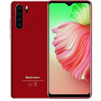 Teléfono Móvil Libres 4G, Blackview A80 Plus 2021, 6.49 HD+ Water-Drop Screen, 4GB+64GB Smartphone, 13MP+ 8MP, Batería 4680 mAh, Octa-Core, Android 10, Dual SIM, NFC, Tipo C, Face ID