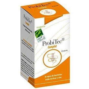 100% Natural ProbiTec Complet Complemento Alimenticio Probiotico Envase 30 Capsulas