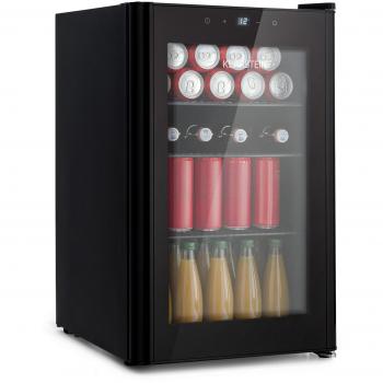 Nevera Klarstein Beercave 70 - 70 L, 3 estantes, puerta de cristal triple aislamiento, panel táctil