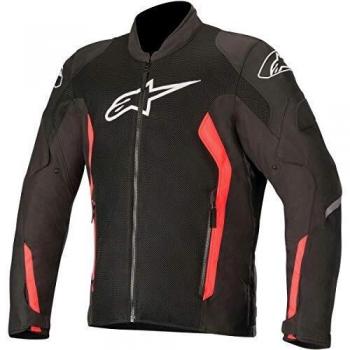 Alpinestars Chaqueta moto Viper V2 Air Jacket Black Red Fluo, Negro/Rojo, 4XL