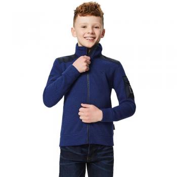 Regatta Malloy - Forro Polar con Cremallera Completa para niños, Infantil, Color Surf Spray/Navy, tamaño Talla 3-4
