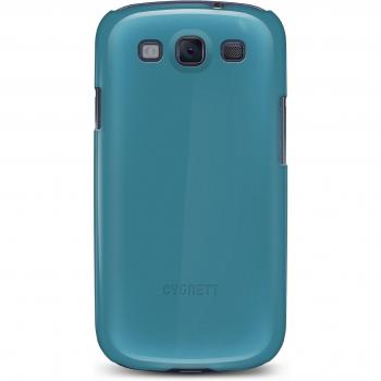 Cygnet - Carcasa fina rígida brillante con protector de pantalla para Samsung Galaxy S3, color azul